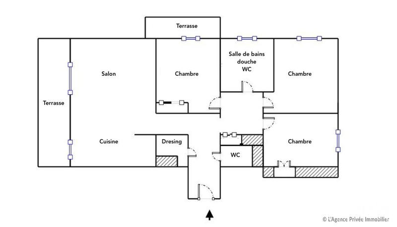 Appartement - 93 m² - 4 pièces