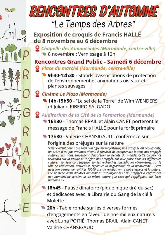 Rencontres d'Automne - le temps des Arbres avec Francis Hallé