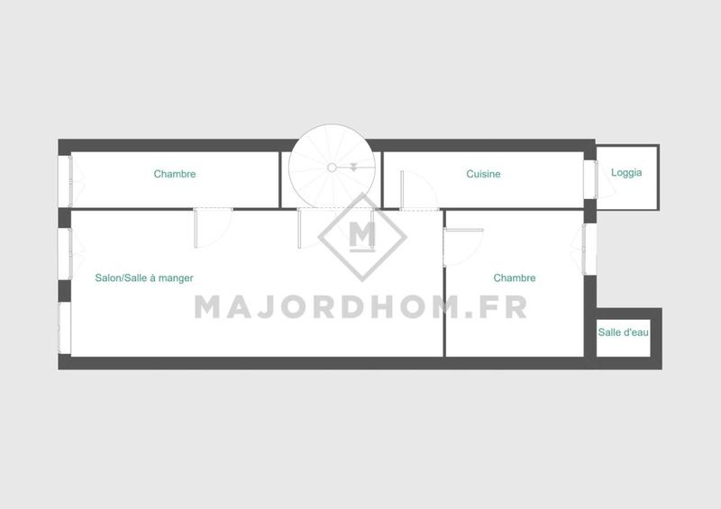 Appartement - 53 m² - 3 pièces