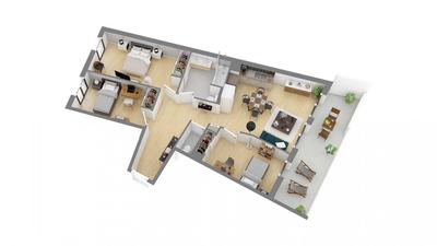 Appartement - 77 m² - 4 pièces