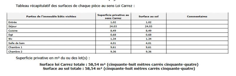 Appartement - 59 m² - 3 pièces