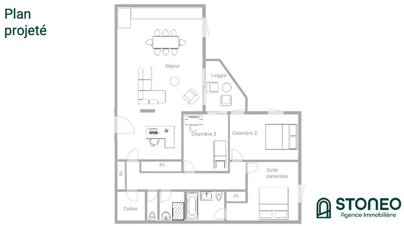 Appartement ancien - 105 m² - 5 pièces