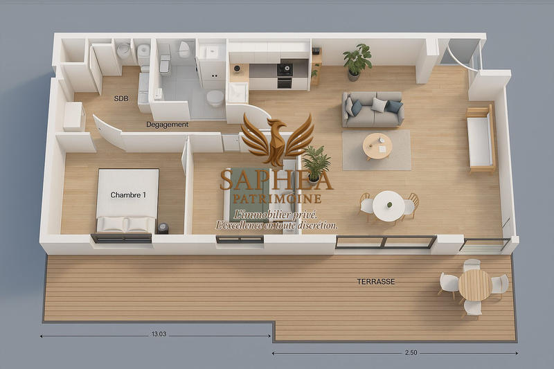 Appartement - 73 m² - 3 pièces