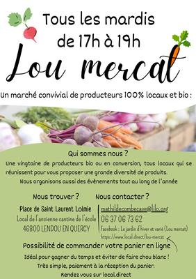 Marché bio à Saint-Laurent-Lolmie