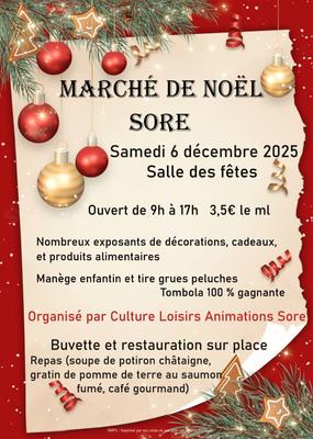 marché de noël Sore