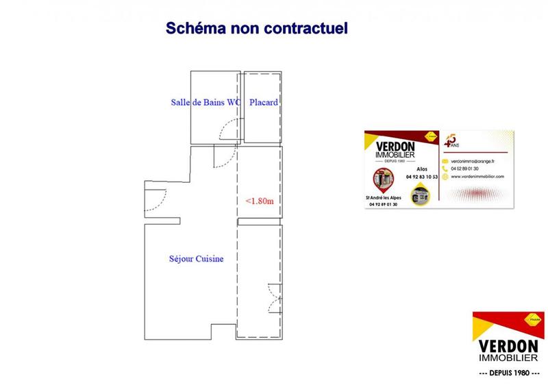 Studio - 15 m² - 1 pièce