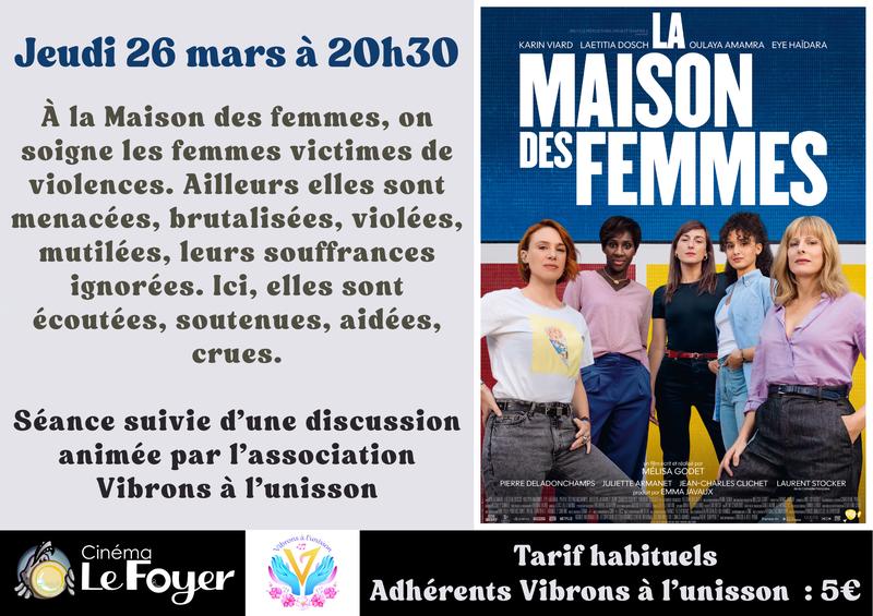 Ciné-débat : la maison des femmes