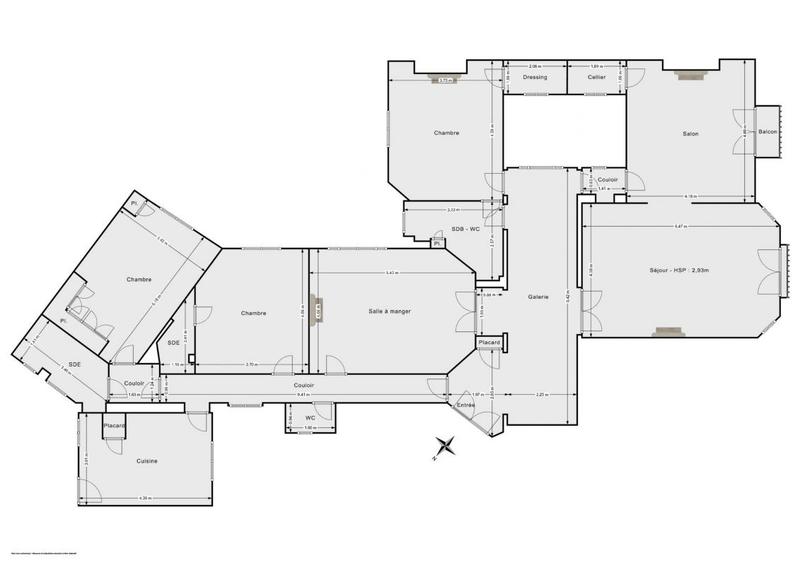Appartement - 190 m² - 6 pièces