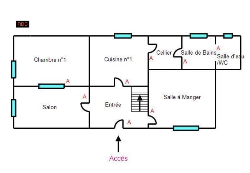 Maison ancienne - 120 m² - 5 pièces