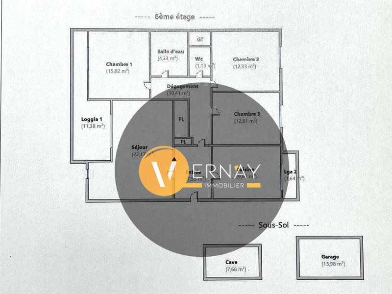 Appartement - 96 m² - 4 pièces