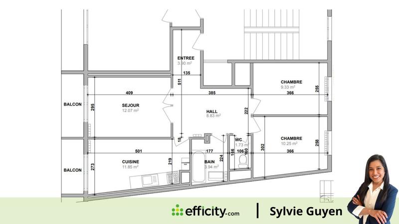 Appartement - 64 m² - 3 pièces