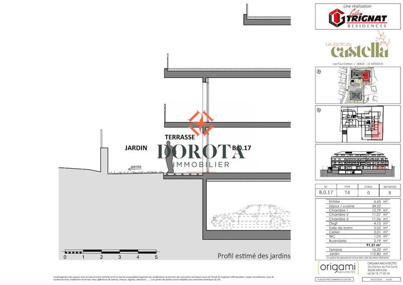 Appartement - 91 m² - 4 pièces