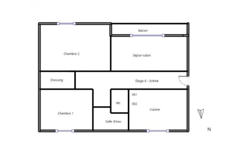 Appartement - 66 m² - 3 pièces