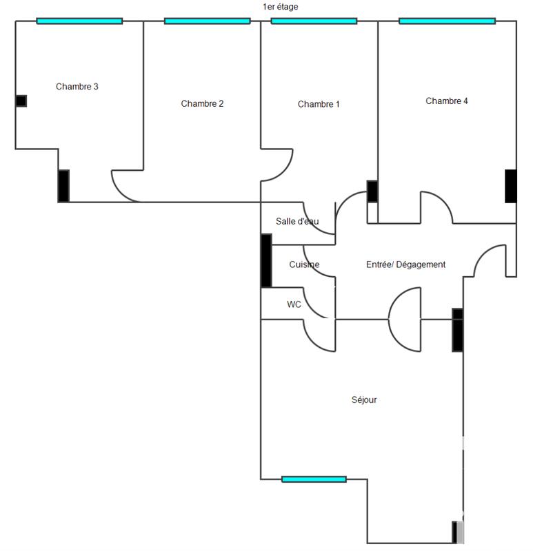 Appartement - 96 m² - 5 pièces