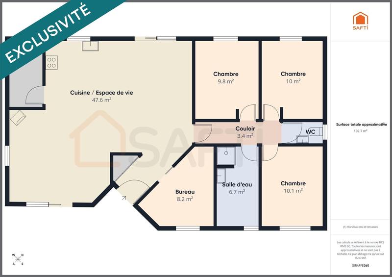 Maison - 110 m² - 5 pièces