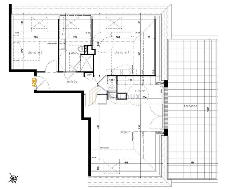 Appartement - 60 m² - 3 pièces