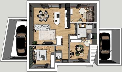 Appartement - 90 m² - 4 pièces