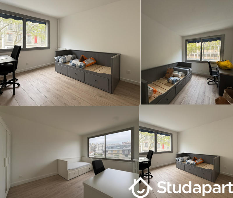 Chambre - 13 m² - 1 pièce