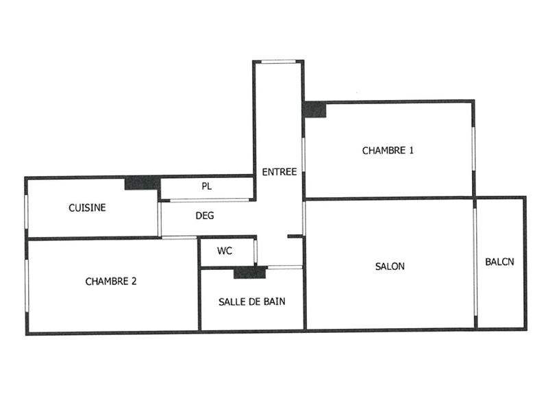 Appartement - 61 m² - 3 pièces