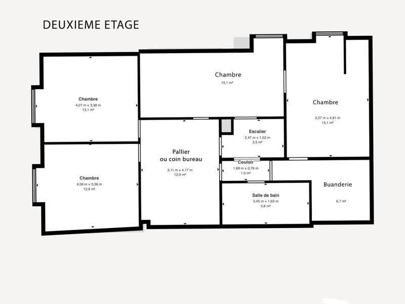 Appartement - 192 m² - 6 pièces