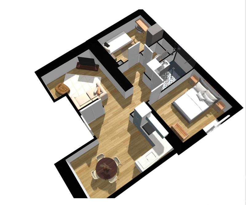 Appartement - 52 m² - 3 pièces