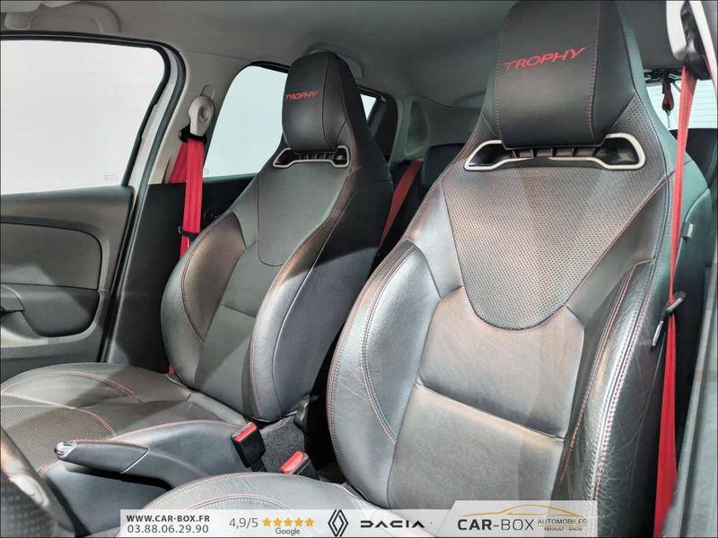 Renault Clio IV 4 Rs Trophy Edc 220 n°1758 Cam de Recul-Cuir-Gps-Jantes Alu-Sieges Chauffants-Rs Monitor