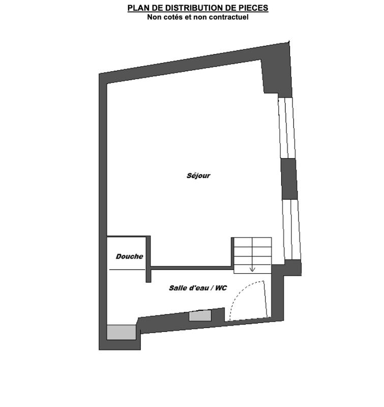 Studio - 18 m² - 1 pièce