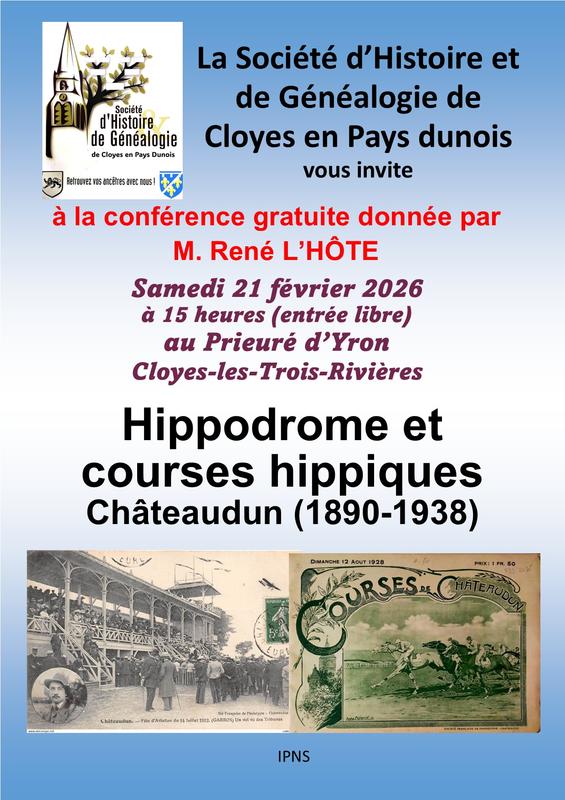 Conférence - Hippodrome et courses hippiques à Châteaudun (1890-1938)