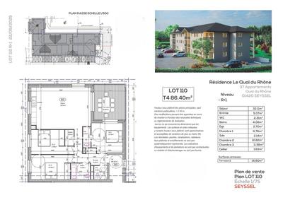 Appartement - 86 m² - 4 pièces
