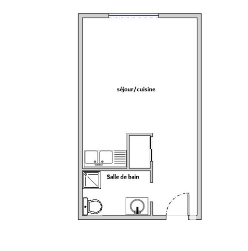 Studio - 23 m² - 1 pièce