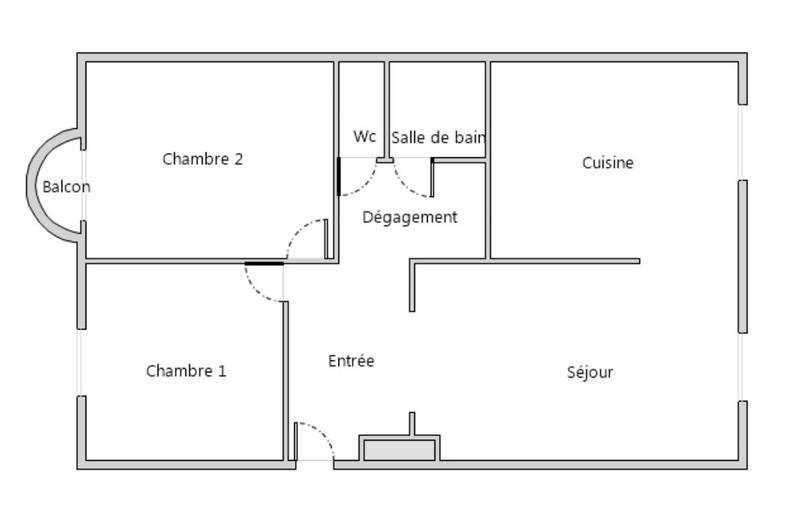 Appartement - 65 m² - 3 pièces