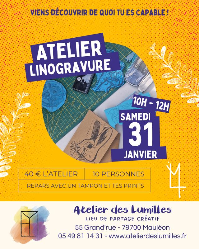 Atelier - Linogravure