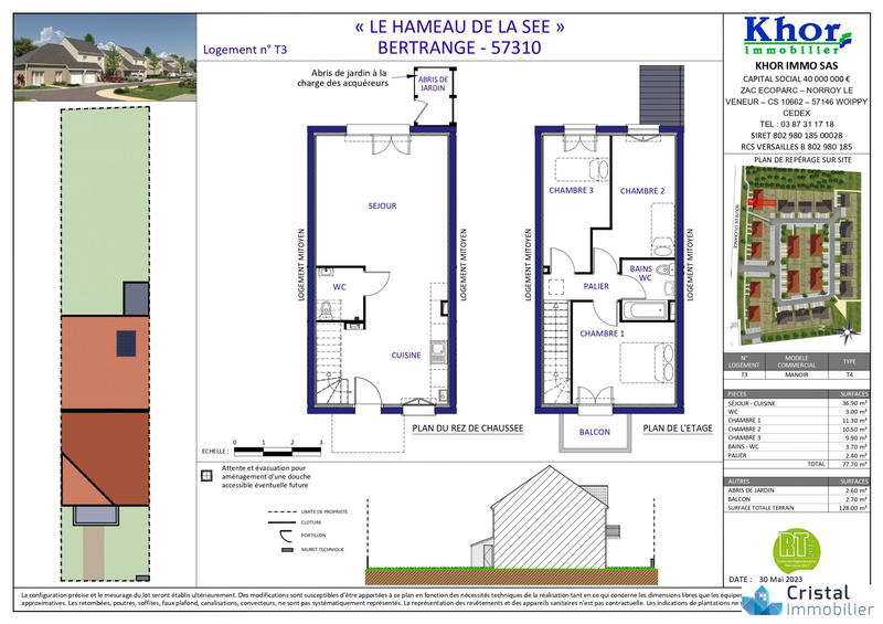 Maison - 78 m² - 5 pièces