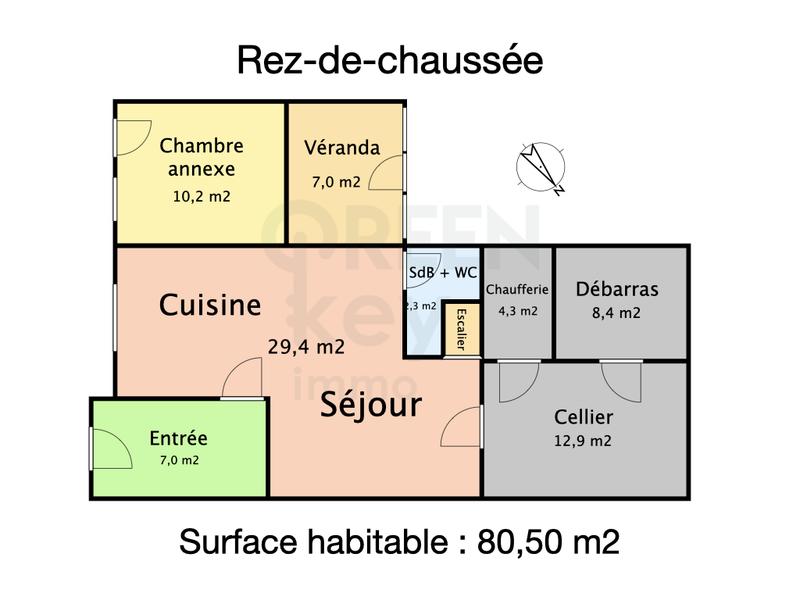 Maison - 81 m² - 4 pièces