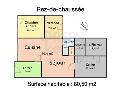 Maison - 81 m² - 4 pièces