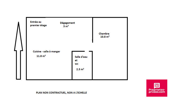 Appartement - 28 m² - 2 pièces