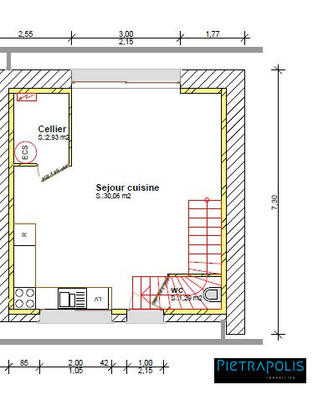 Maison - 80 m² - 4 pièces