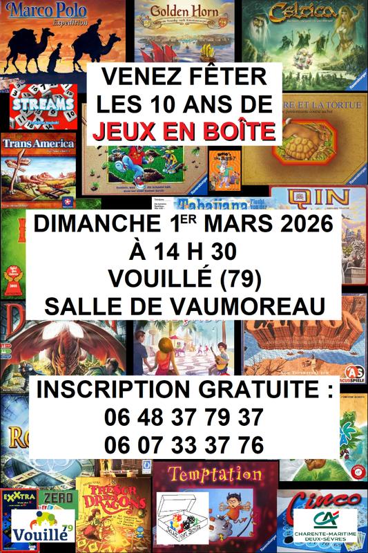 Portes ouvertes pour les 10 ans de l'atelier des Jeux en boîte à Vouillé