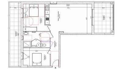 Appartement - 69 m² - 3 pièces