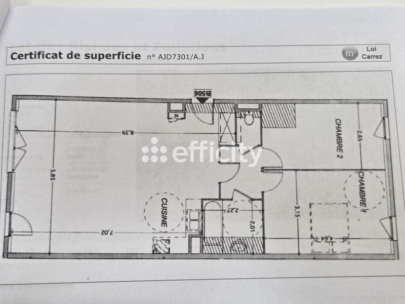 Appartement - 80 m² - 3 pièces