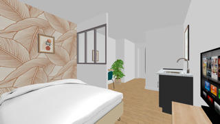 Appartement ancien - 18 m² - 1 pièce