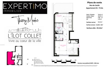 Appartement - 31 m² - 2 pièces