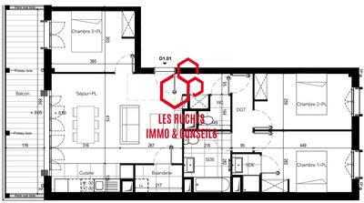 Appartement - 83 m² - 4 pièces