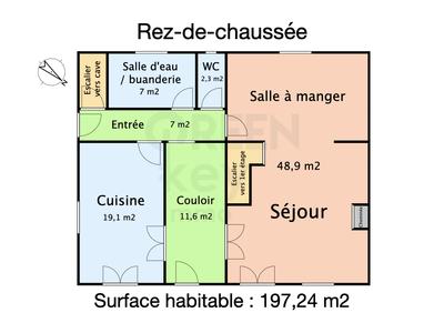 Maison - 197 m² - 5 pièces