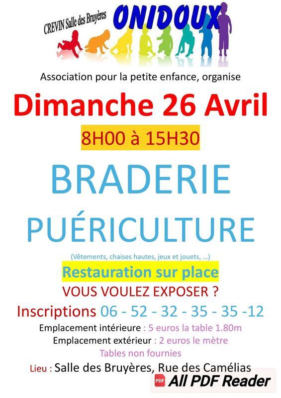 Braderie puériculture