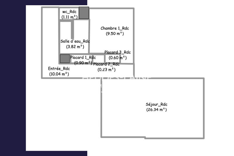 Appartement - 53 m² - 2 pièces