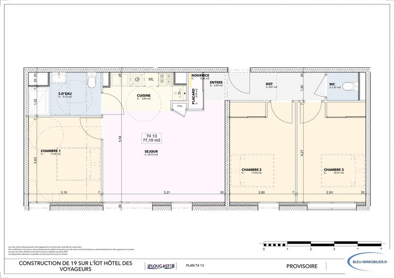 Appartement - 77 m² - 4 pièces