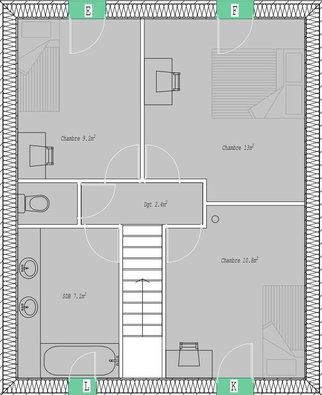 Châlet - 90 m² - 4 pièces