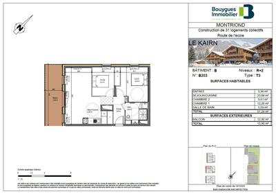 Appartement - 57 m² - 3 pièces