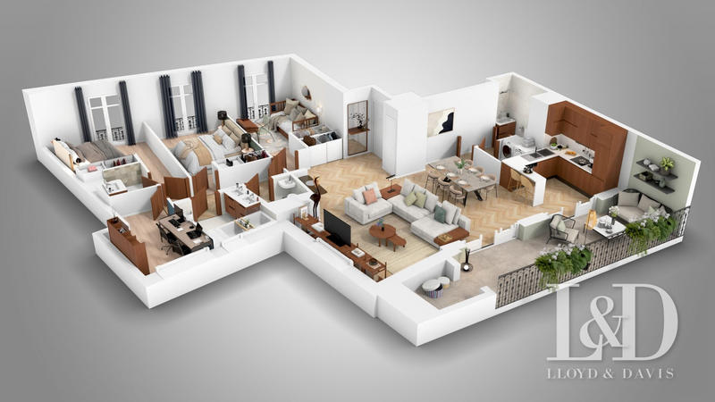 Appartement - 111 m² - 4 pièces